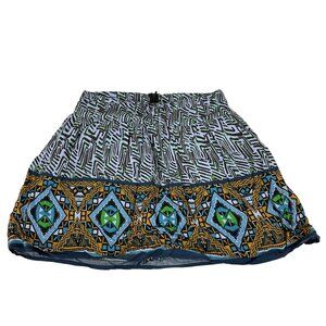 Forever 21 Women's Multicolor Geometric Print Skirt Size M